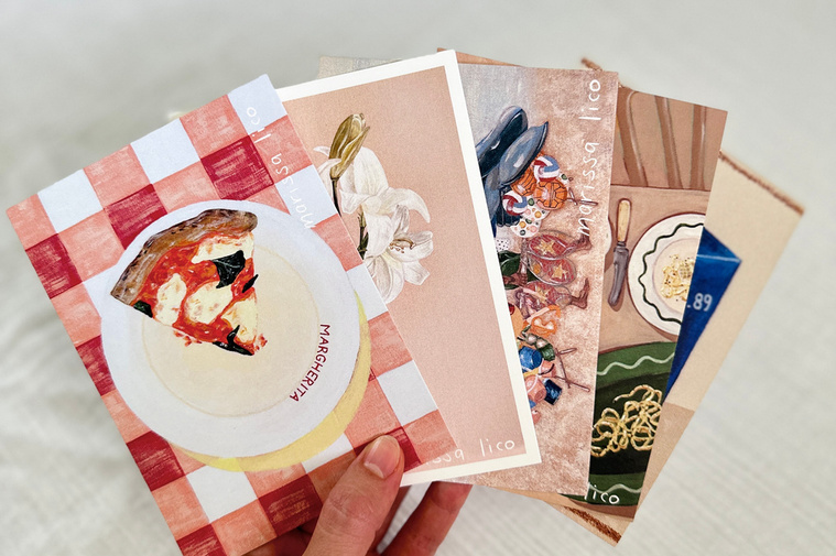 Fine art postcards, small art prints and greeting cards of Italian theme by Australian Artist Marissa Lico.