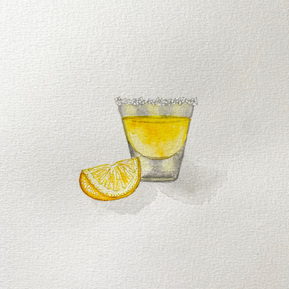 'Limoncello' from the Limone collection by Australian Artist Marissa Lico.