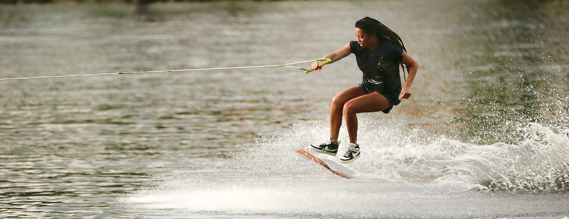 Wakeskating Mahallia Budds