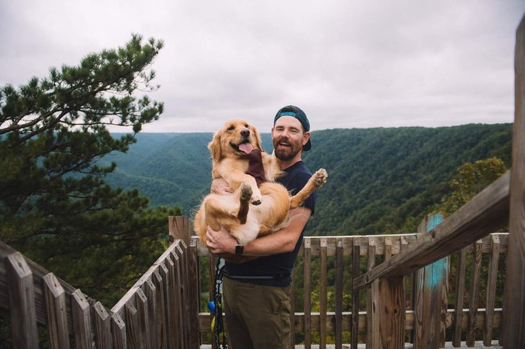 Artie & me in the New River Gorge, WV