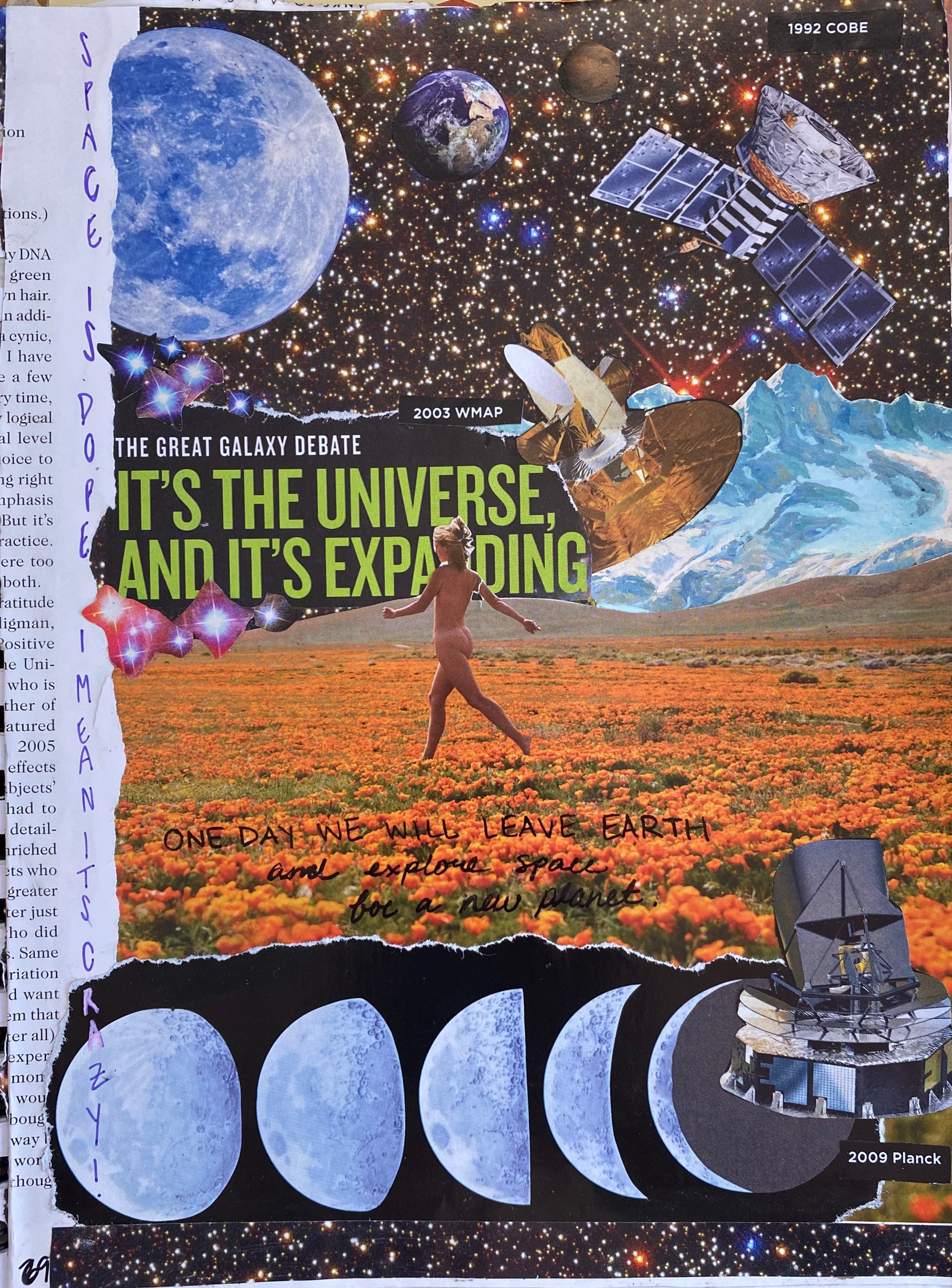 In my freshman year of college, it was online school and Covid year, so I had a lot of time on my hands outside of classes. I decided to create collage posters to be sold. I sold about 40 posters through my art instagram.