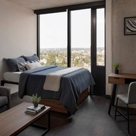 The M Seattle photographed by Andrew Bramasco. Architectural photography, architecture, photographer. skyrise

bedroom