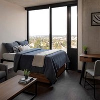 The M Seattle photographed by Andrew Bramasco. Architectural photography, architecture, photographer. skyrise

bedroom