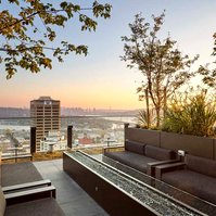 The M Seattle photographed by Andrew Bramasco. Architectural photography, architecture, photographer. skyrise

rooftop