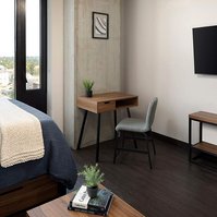 The M Seattle photographed by Andrew Bramasco. Architectural photography, architecture, photographer. skyrise

bedroom