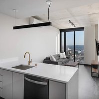 The M Seattle photographed by Andrew Bramasco. Architectural photography, architecture, photographer. skyrise

apartment