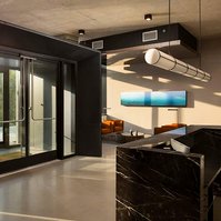 The M Seattle photographed by Andrew Bramasco. Architectural photography, architecture, photographer. skyrise

Lobby