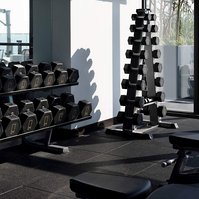 The M Seattle photographed by Andrew Bramasco. Architectural photography, architecture, photographer. skyrise

gym