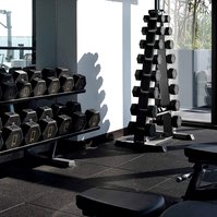 The M Seattle photographed by Andrew Bramasco. Architectural photography, architecture, photographer. skyrise

gym