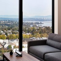 The M Seattle photographed by Andrew Bramasco. Architectural photography, architecture, photographer. skyrise

bedroom