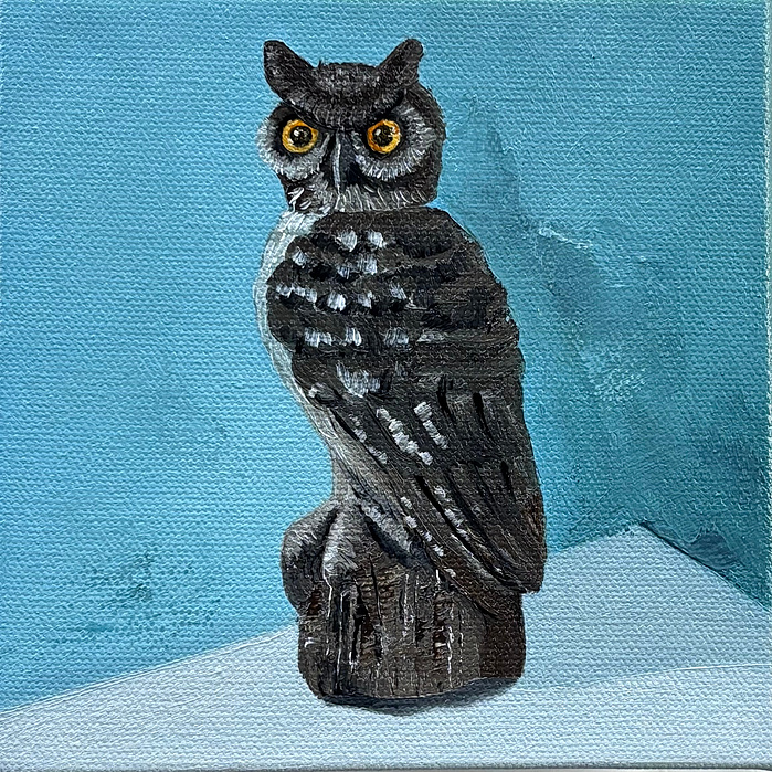 oil painting on canvas, 6"x6"