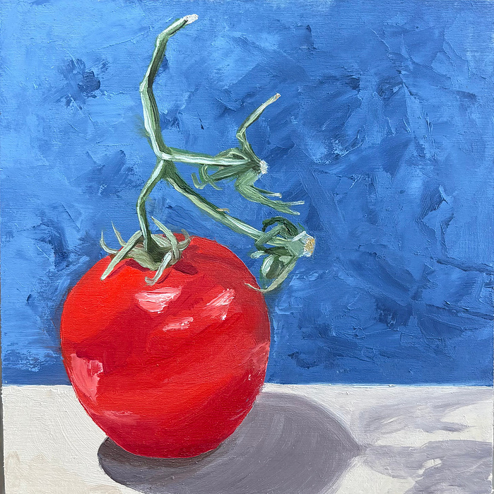 oil painting on wood, 6"x6"