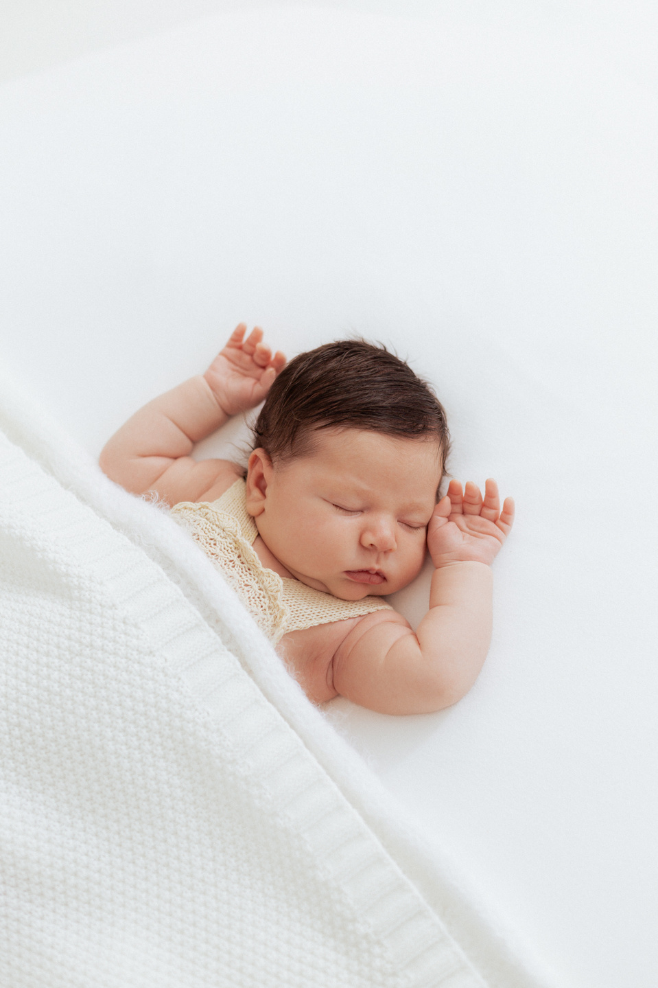Simple classic newborn photography in london