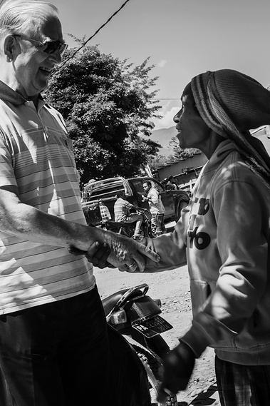 Father Lieshout speaks with Papuans in the local language. He died May 1, 2020.