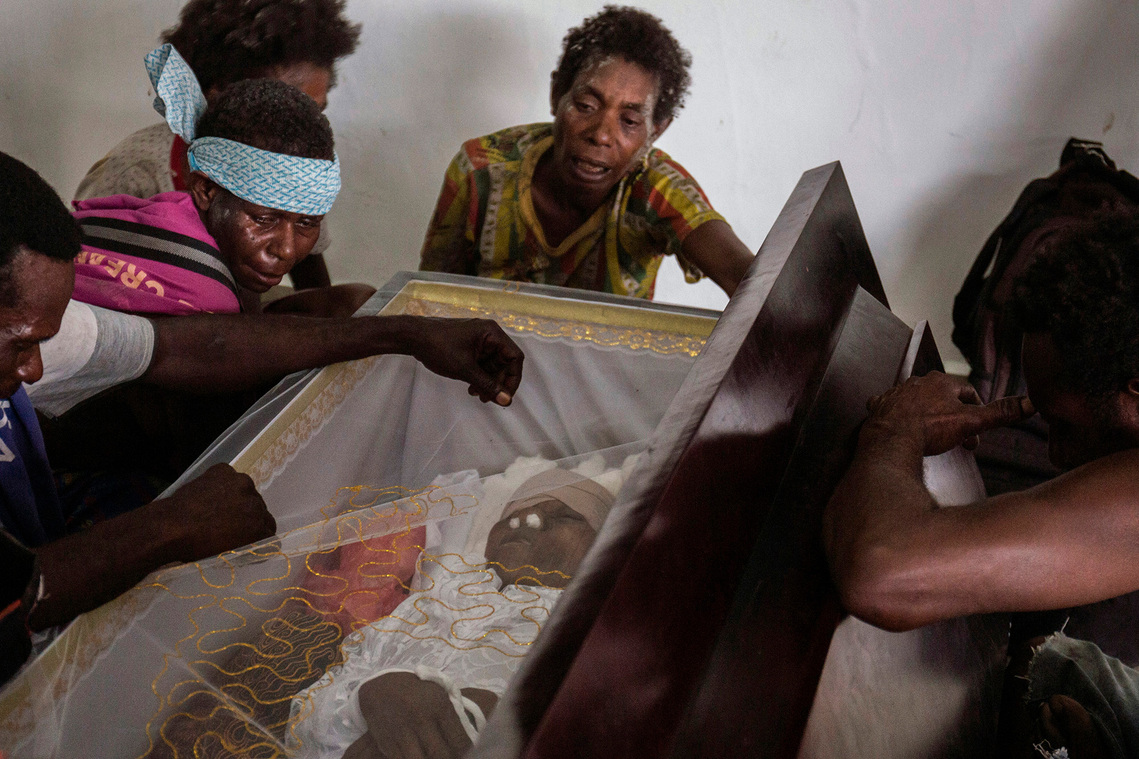 Mimika, Papua, Indonesia. 2018. Imakulata Emakeparo died because she was shot by state security forces assigned to secure the company mining area. Imakulata was shot when she was about to fetch clean water from the company's facilities, because there was 