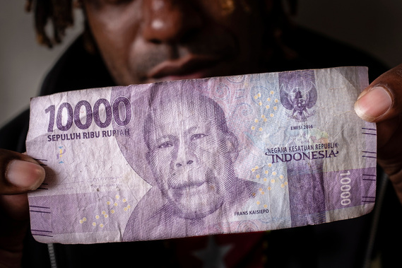The latest IDR 10,000 bill featuring Frans Kaisepo, a national hero from Biak, Papua, Indonesia. When the bill was launched in December 2016, many racist comments circulated in social media, mocking the national hero from Papua. 