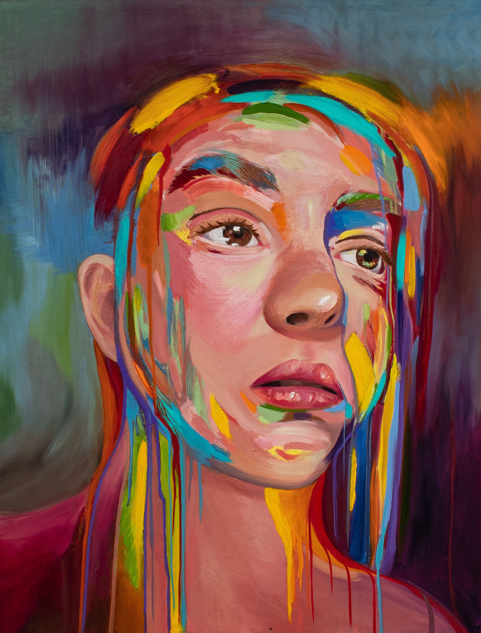 Jenny Saville inspired portrait