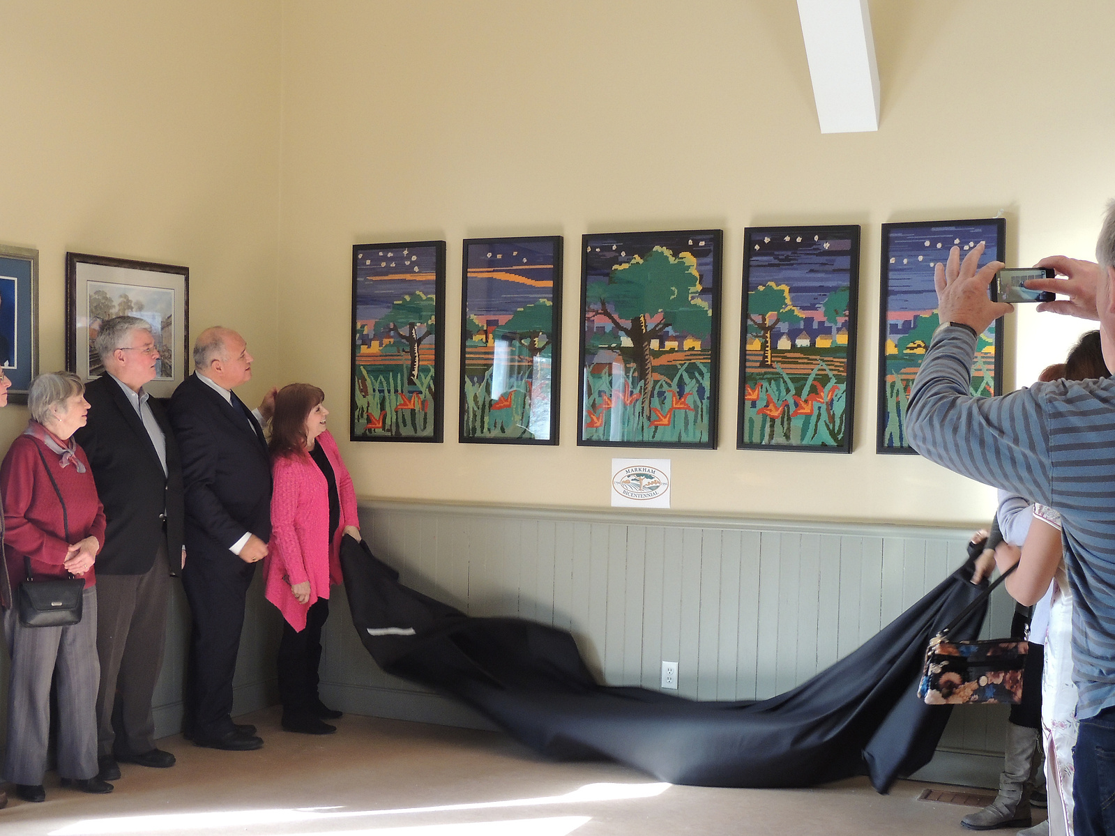 Unveiling Bicentennial Tapestries - Markham Village Conservancy