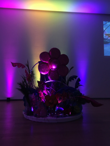 Sculptural installation, Swampy GoGo Digital artwork, Magic Window, XR, Interactive worlds. Diana Lynn VanderMeulen