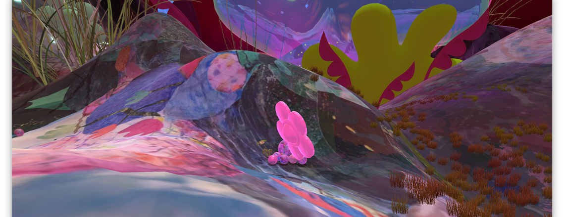 Swampy GoGo Digital artwork, Magic Window, XR, Interactive worlds. Diana Lynn VanderMeulen