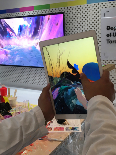 Beta Testing Swampy GoGo Digital artwork, Magic Window, XR, Interactive worlds. Diana Lynn VanderMeulen