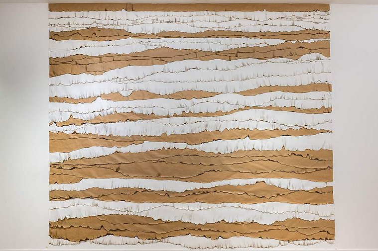 Yutavia George, Obscure Margins,  Trudon Beeswax Candle Soot on Hahnemühle 300 mg2 &  Clairefontaine 60 mg2, 385cm x264cm 2022, Paris, France.