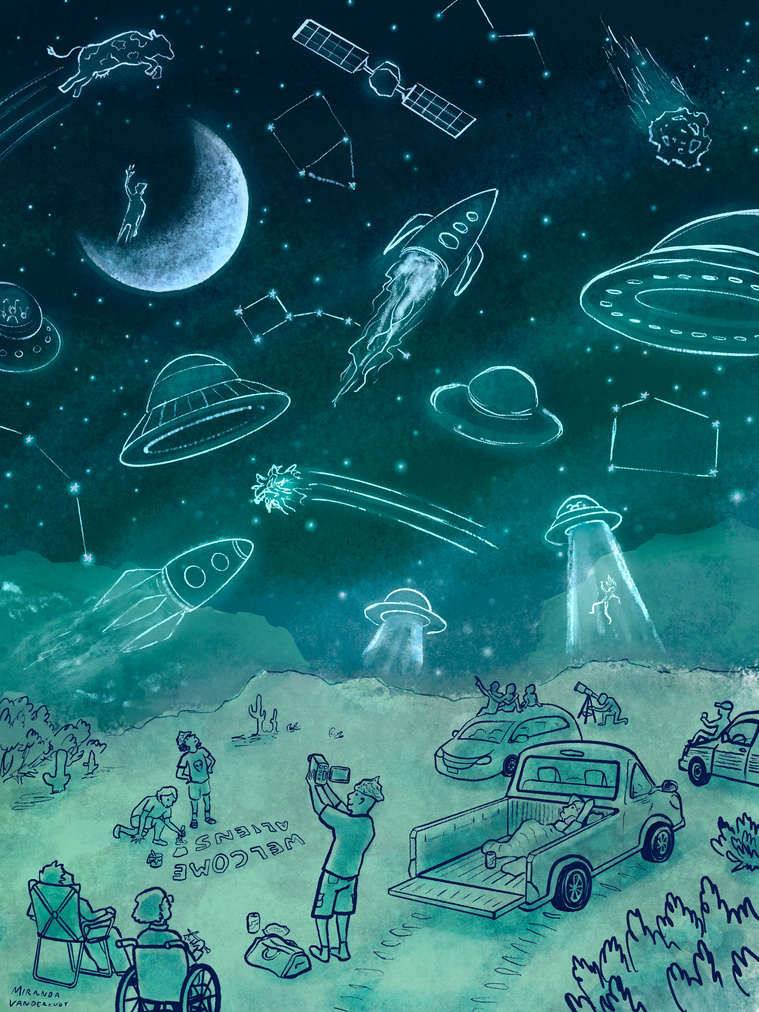 Space Fascinations - Sky Watchers: An exploration of the different ways people tend to become fascinated or obsessed with outer space.