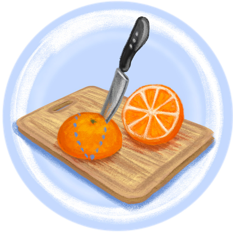How to Cut the Perfect Orange Slice - Step 4