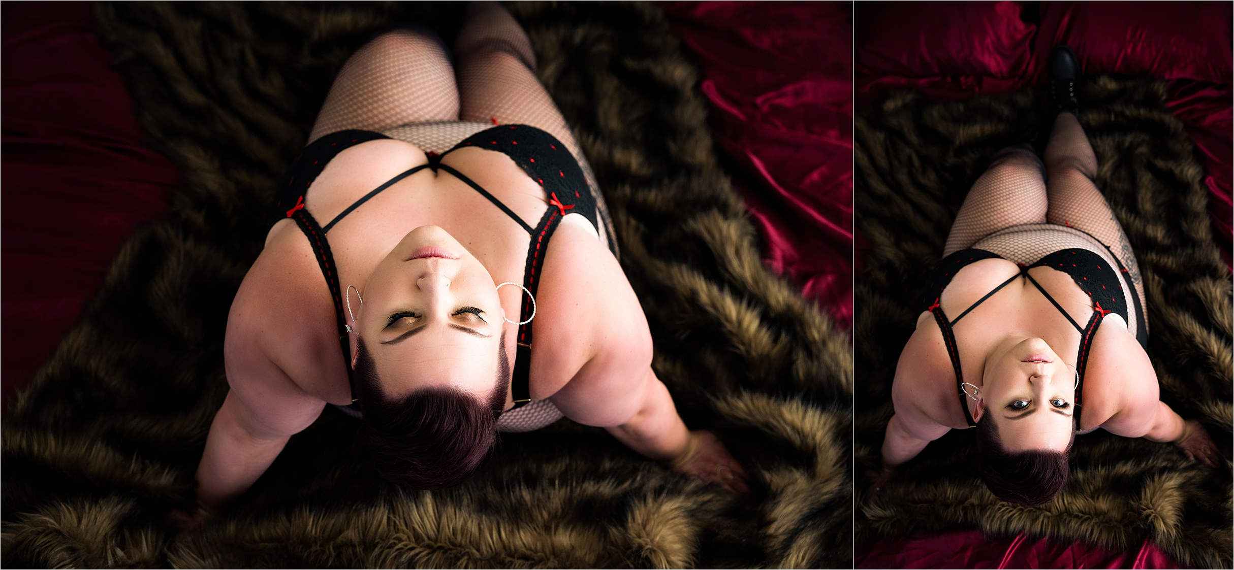 Curvy boudoir in Pittsburgh, combat boot boudoir outfit, boudoir photographer in Pittsburgh specializing in curvy women