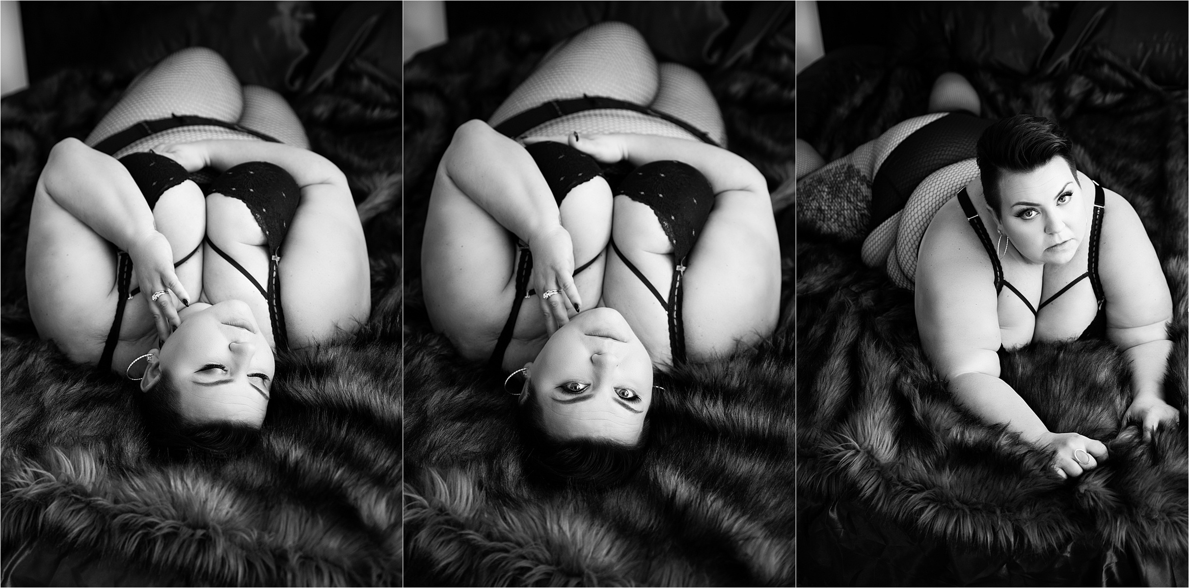 Curvy boudoir in Pittsburgh, combat boot boudoir outfit, boudoir photographer in Pittsburgh specializing in curvy women