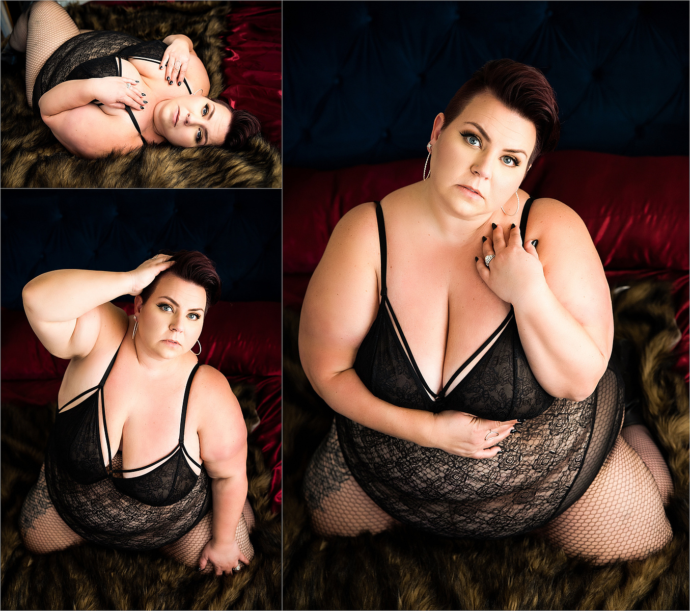 Curvy boudoir in Pittsburgh, combat boot boudoir outfit, boudoir photographer in Pittsburgh specializing in curvy women