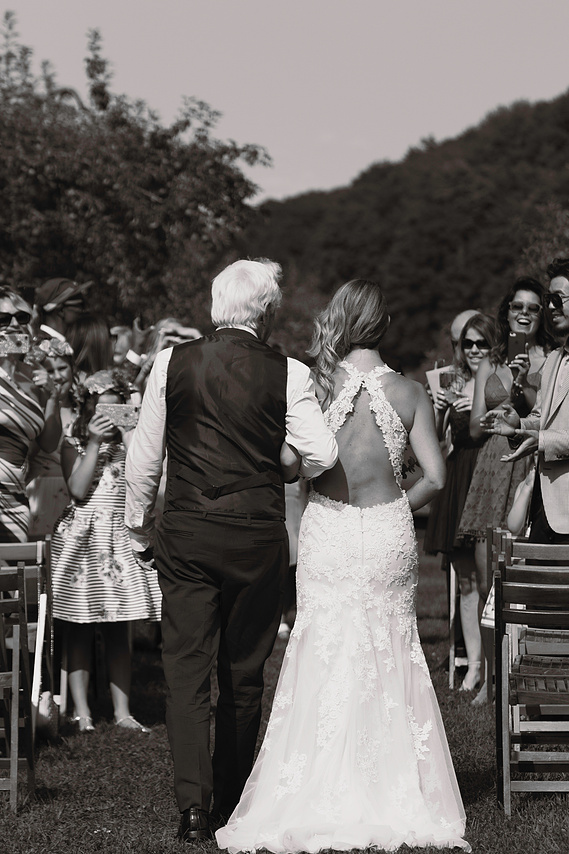 Montreal Wedding Photojournalism Photography Bride Walking Down the isle Candice Pantin