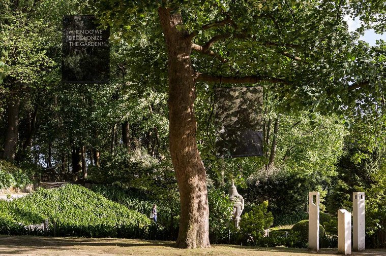 Planting trees, political garden, environmental art, carbon offset, restoration, ecology, Constanze Flamme
