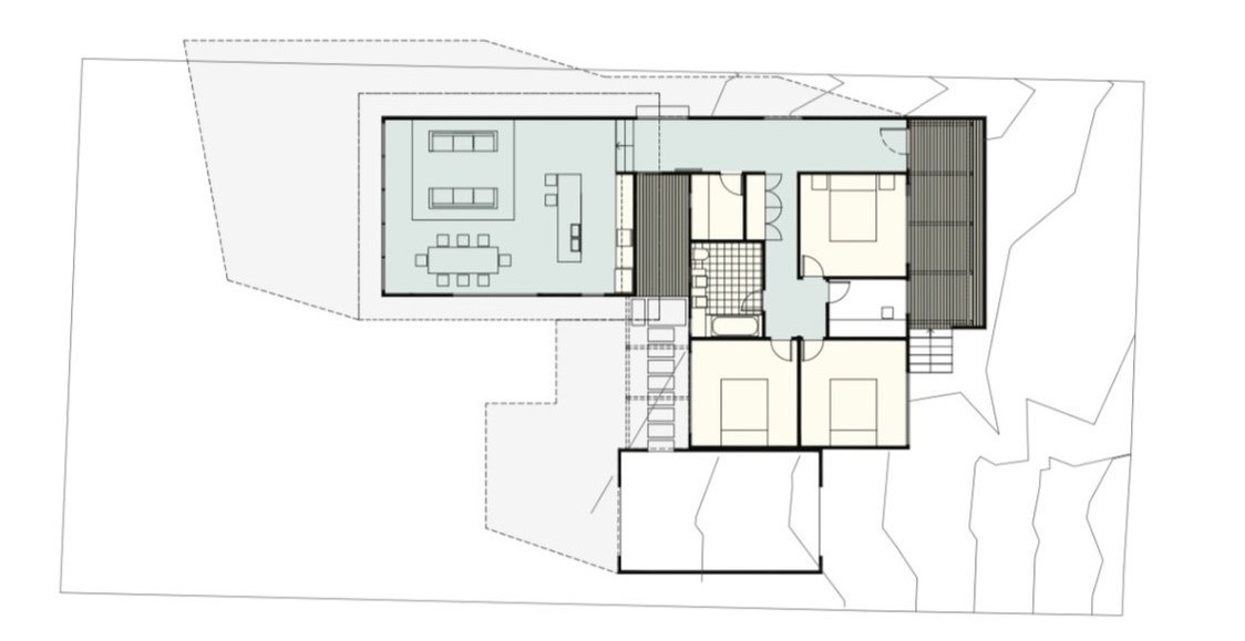 Architectural Floor Plan of a Beach House Renovation Project in Anglesea, Victoria.