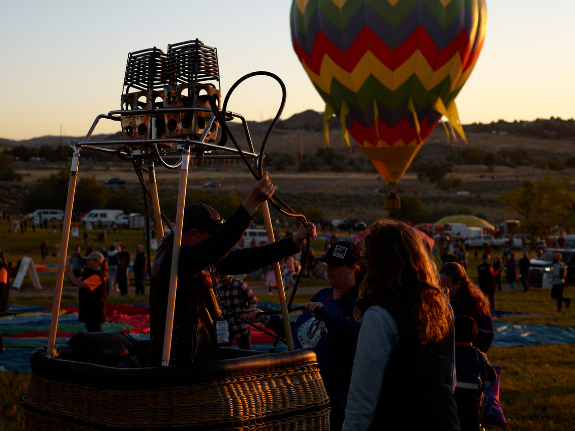 Balloons at the Reno Balloon Race in Reno, NV