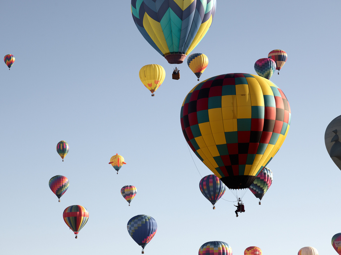 Balloons at the Reno Balloon Race in Reno, NV