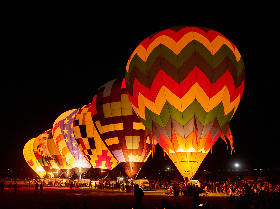 Balloons at the Reno Balloon Race in Reno, NV