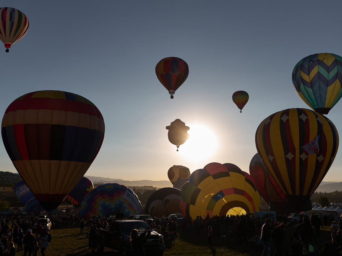 Balloons at the Reno Balloon Race in Reno, NV