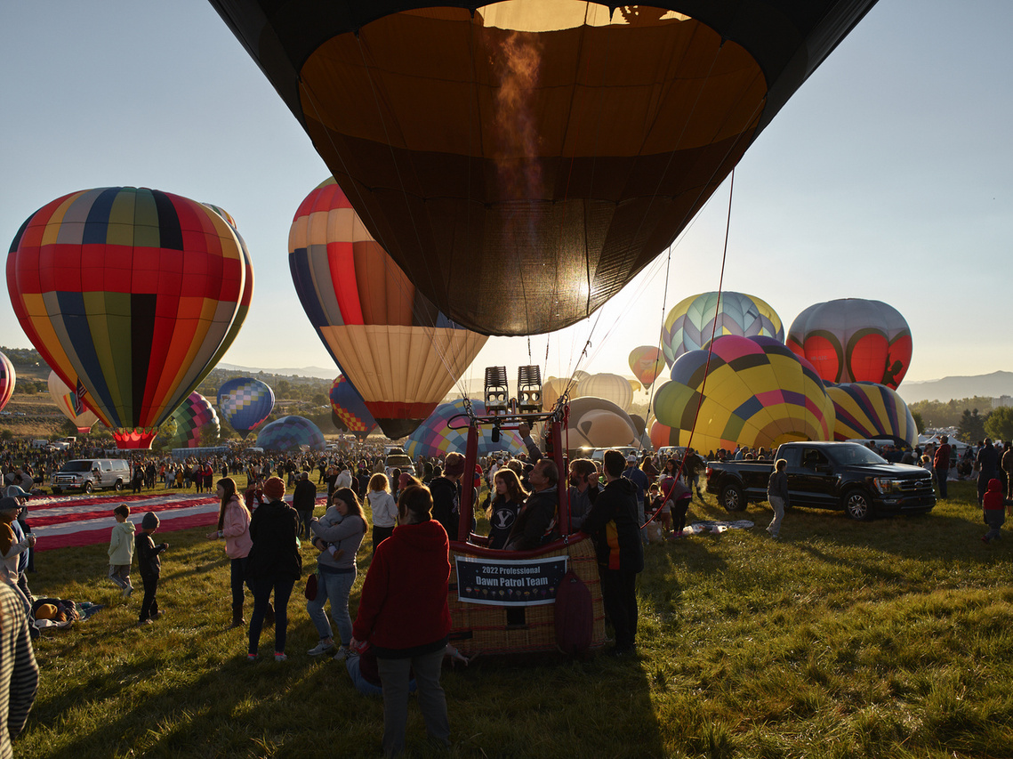 Balloons at the Reno Balloon Race in Reno, NV