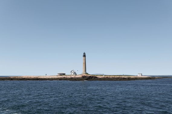 Lighthouse off the coast of Bar Harbor, Maine.