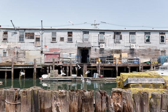 Lobster fishing dock in Portland, Maine