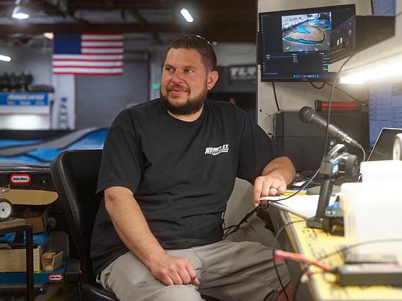 Race announcer at Whip It RC Raceway & Hobbies in Reno, NV.