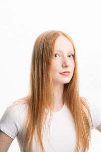 Lola, a model from Zurich, photographed during a portrait workshop in Liestal.