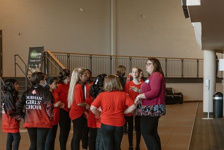 Durham Girls’ Choir Spring 2022 concert: performance day. Photo: Kay Liji, MURMR Media.