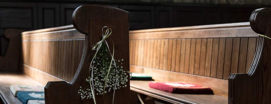 image of church pew