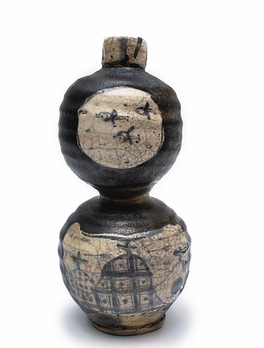 徳利、現代徳利、引き出し、引き出し黒、Hikidashiguro sake bottle ,sake,modern sake bottle , famous sake bottle ,ceramic artist ,