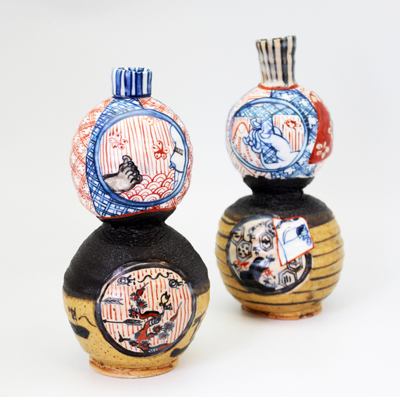 徳利、yobitsugi、呼び継、時代陶芸家、現代陶器、sake bottle , modern ceramics , pop ceramics ,famous sake bottle ,