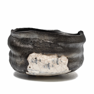 Hikidashiguro,high fired raku, modern raku ,引出し黒、引出し黒　茶碗、茶碗