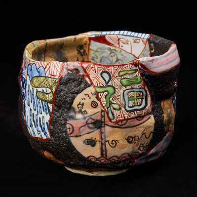 Yobitsugi tea-bowl 
New York gallery 