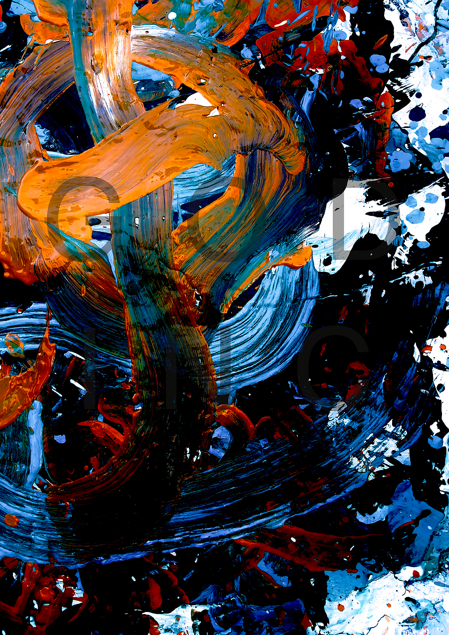 Abstract art painted in clay splashed clay splashed colour 